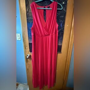 Torrid Maxi Dress Size 3 (3X) Plus Pink Sleeveless Jersey Knit Elegant Long Dres